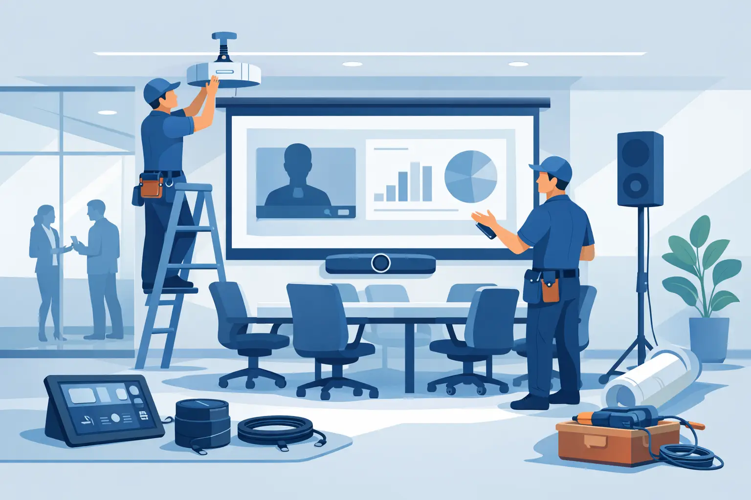 Office audio visual installation done right